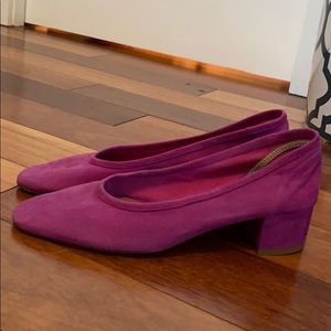 Maryam Nassir Zadeh Suede Roberta Ballerina Heel